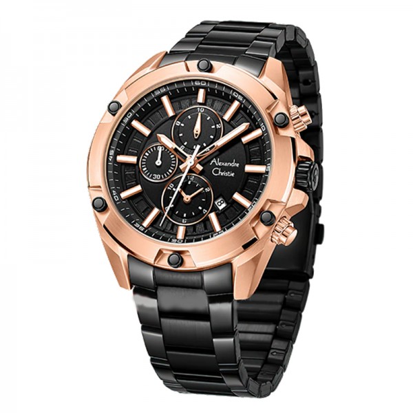 Alexandre Christie AC 6690 Rosegold Black MCFBRBA Alexandre Christie AC 6690 Rosegold Black MCFBRBA